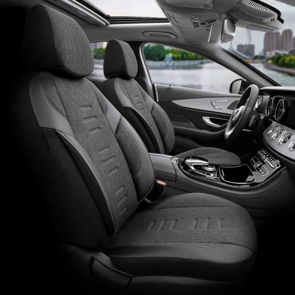 Auto Sitzbezug Set Universal Vorne und Hinten Komfortabel Komplett Set